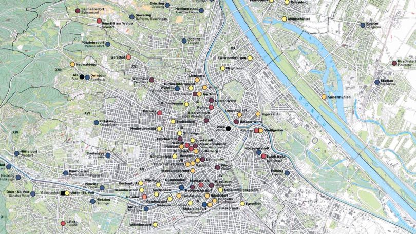 copyright: Digitalisat: CC BY-NC-ND 4.0 Stadtplan mit Standorten historischer Denkmäler