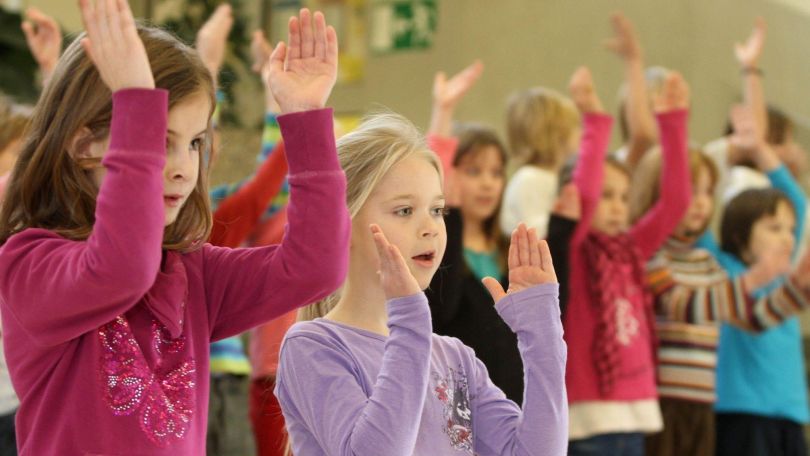 copyright: Stadt Wien / Martin Votava Kinder klatschen zur Musik.