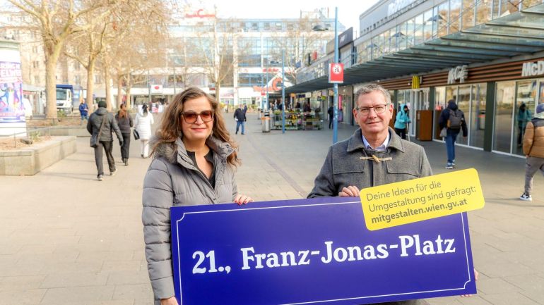 copyright: Stadt Wien/Christian Fürthner Stadträtin Ulli Sima und Bezirksvorsteher Georg Papai