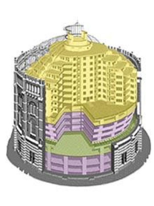 copyright: MA 8 Darstellung des Gasometer D