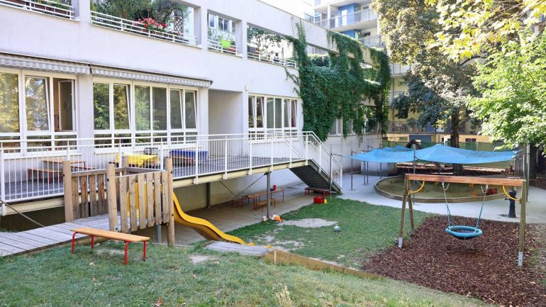 Außenbereich Kindergarten 1210 Donaufelder Straße 52