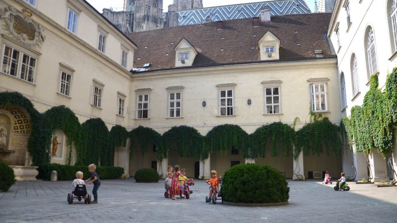 Außenebereich Palaiskindergarten 1010 Wollzeile 2