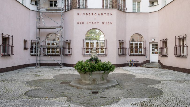 copyright: MA 10/Johannes Wiedl Gebäude Kindergarten Stöbergasse 14