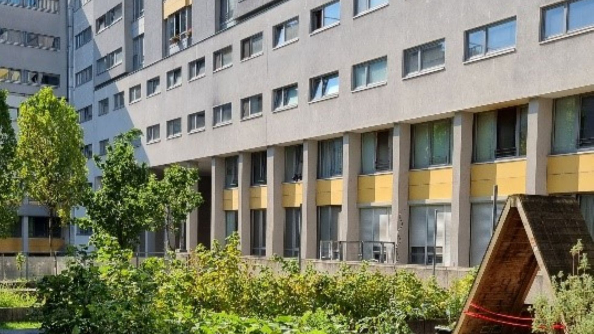 Gebäude mit Terrasse Kindergarten 1020 Vorgartenstraße 161