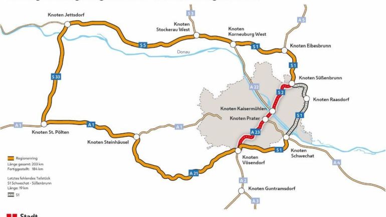 copyright: MA 18 Route einer Straße