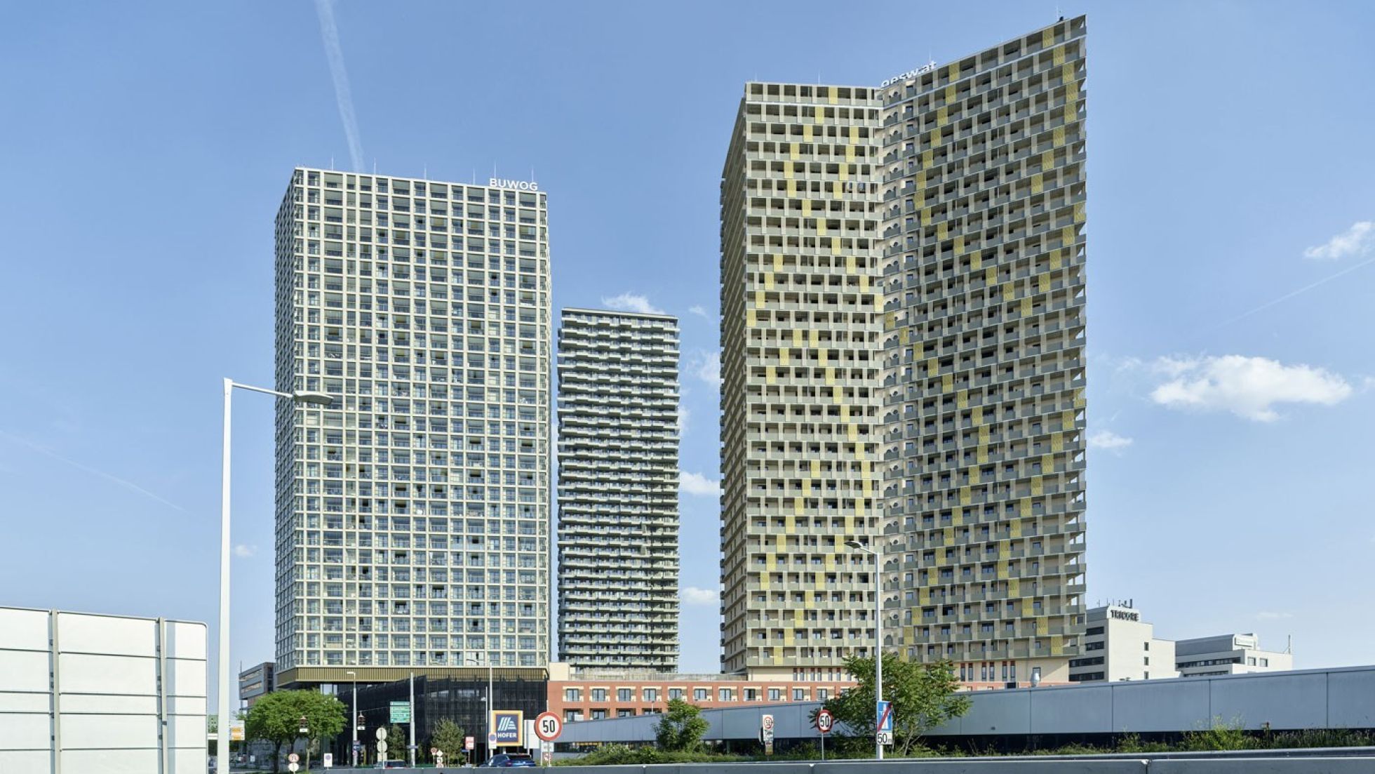 copyright: Bruno Klomfar 3 Hochhäuser