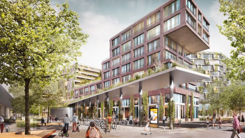 copyright: Schreiner, Kastler Visualisierung moderne Wohngebäude