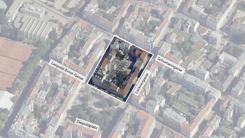 copyright: Stadt Wien/Stadtplan3D Schrägluftbild über Bearbeitungsgebiet