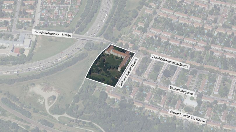 copyright: Stadt Wien/Stadtplan3D Schrägluftbild über Bearbeitungsgebiet