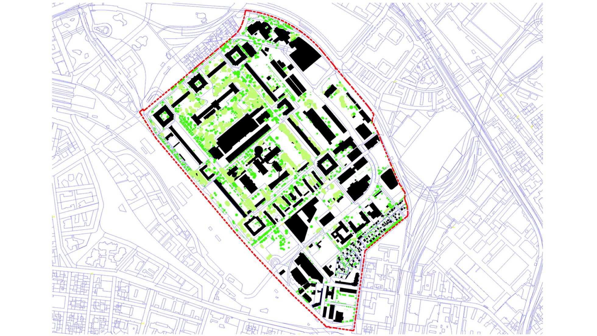 copyright: Land in Sicht Lageplan mit Grünflächen