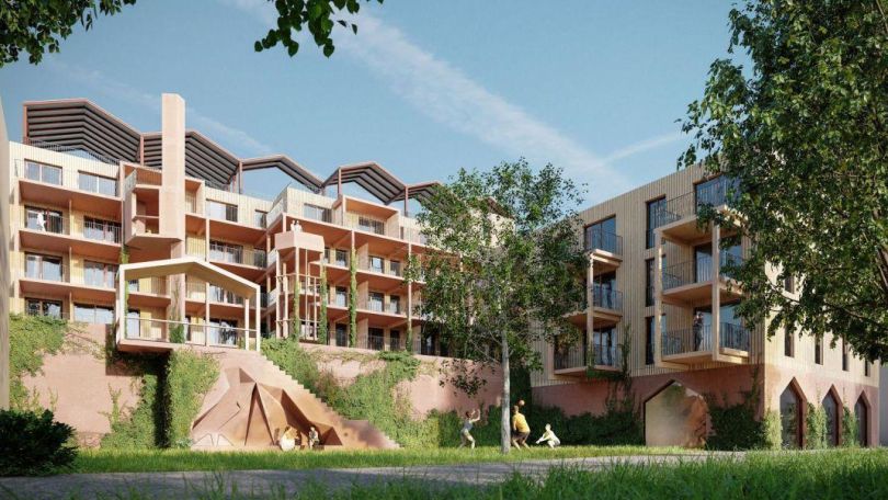 copyright: AllesWirdGut/ gerner°gerner plus Moderner Wohnraum mit Loggien und Grünräumen