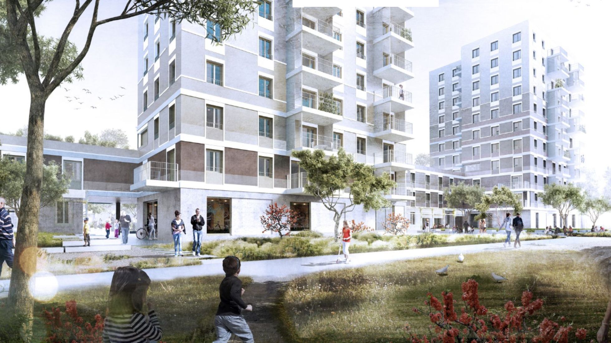 copyright: AllesWirdGut Architektur/ Riviera Moretti Rendering des Wohnprojekts "Berres:amPULS"