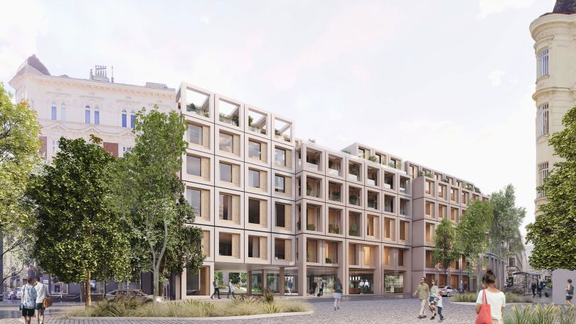 copyright: LAUBlab alpha GmbH Visualisierung, mehrstöckiges modernes Gebäude