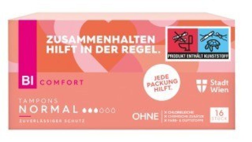 copyright: BIPA Foto "Rote Box BI COMFORT Tampons"