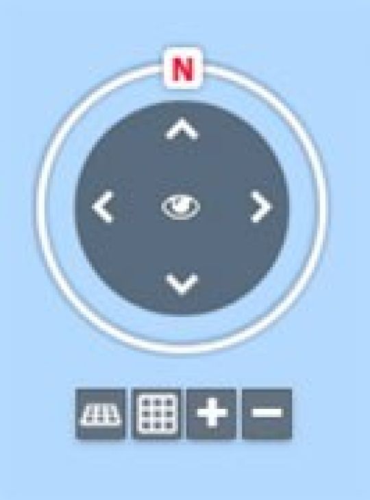 copyright: Stadt Wien | MA 41 – Stadtvermessung Kreis mit Pfeilen nach oben, rechts, unten, links