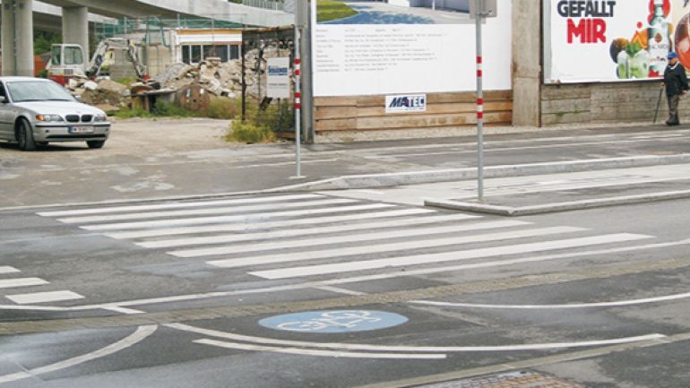 copyright: AUVA Baustellenausfahrt gegenüber U2-Station Donaumarina
