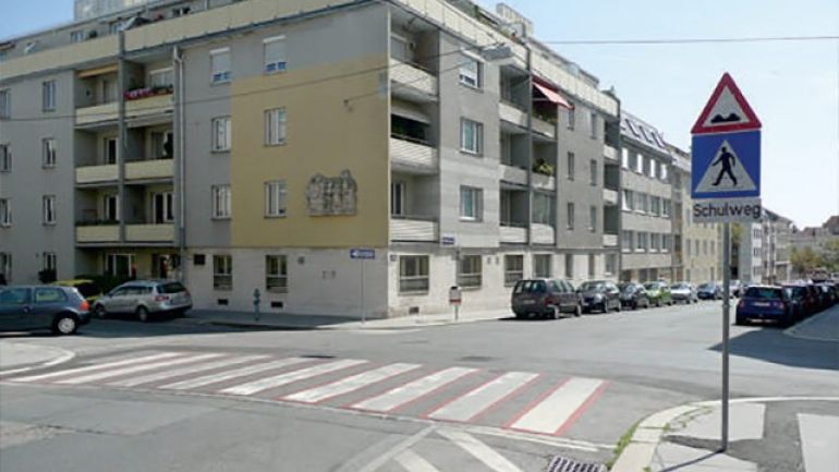 copyright: AUVA Kreuzungsbereich Weinberggasse – Flotowgasse