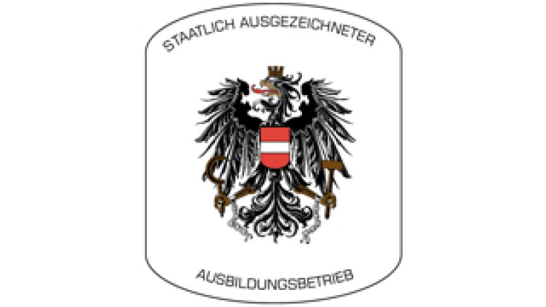 copyright: Republik Österreich Logo der Auszeichnung "Staatlich ausgezeichneter Ausbildungsbetrieb"