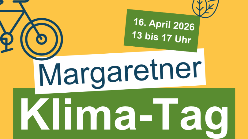 copyright: BV 5 Sujet zum Klimatag in gelb gehalten mit einem Fahrrad und Pflanzen