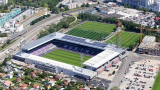 Stadion aus der Vogelperspektive