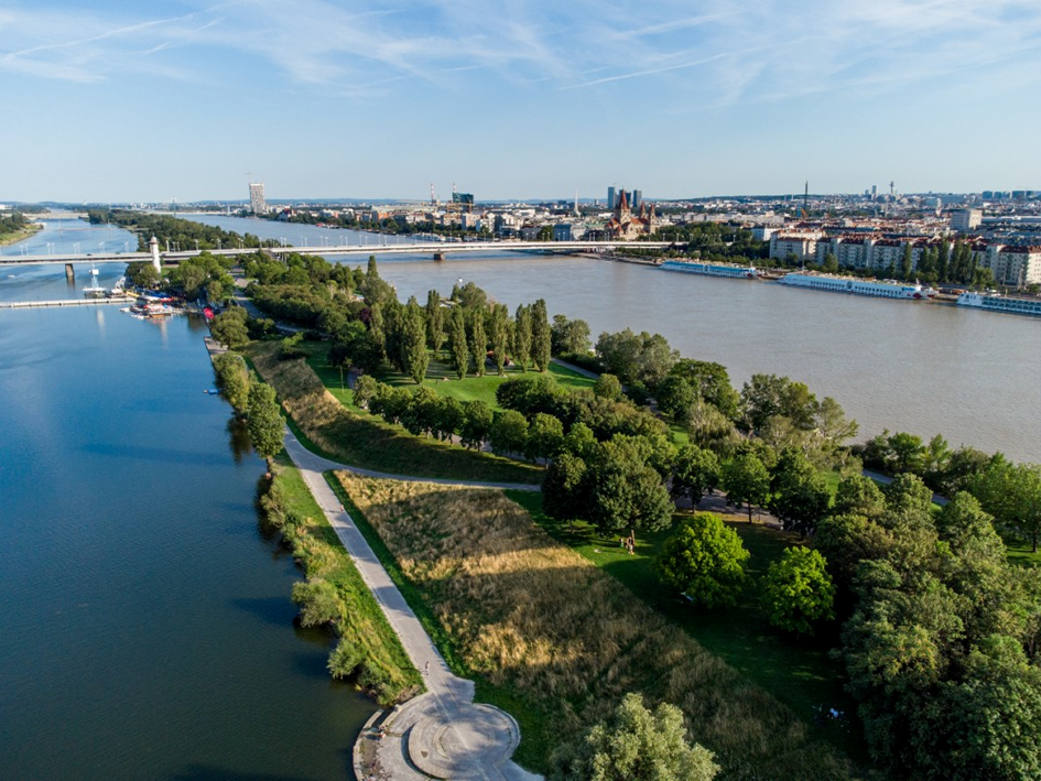 Blick über die Donauinsel Richtung Mexikoplatz
Copyright: Fürthner