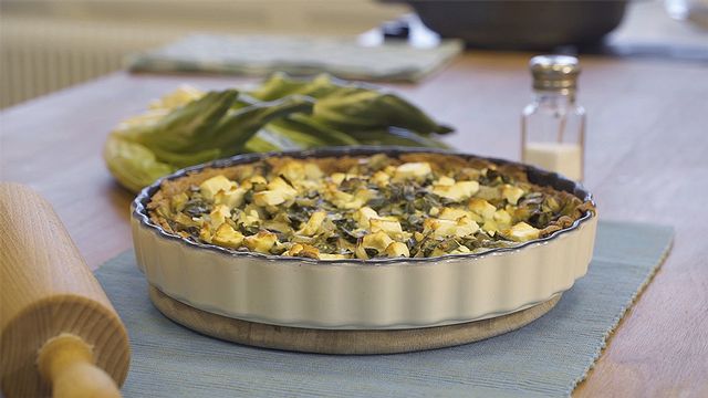 Rezept des Monats: Mangold-Schafkäse-Tarte